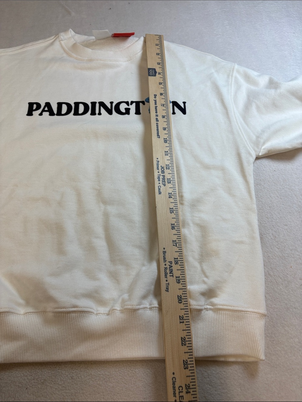 Zara Cream Crewneck Sweater with Paddington Graphic - Picture 5 of 8